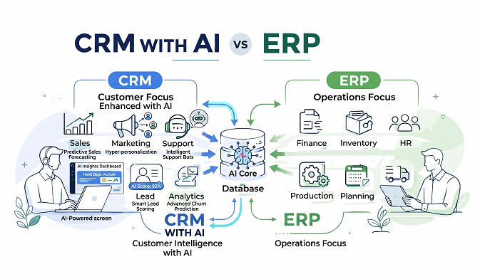 CRM Vs ERP-Relikor